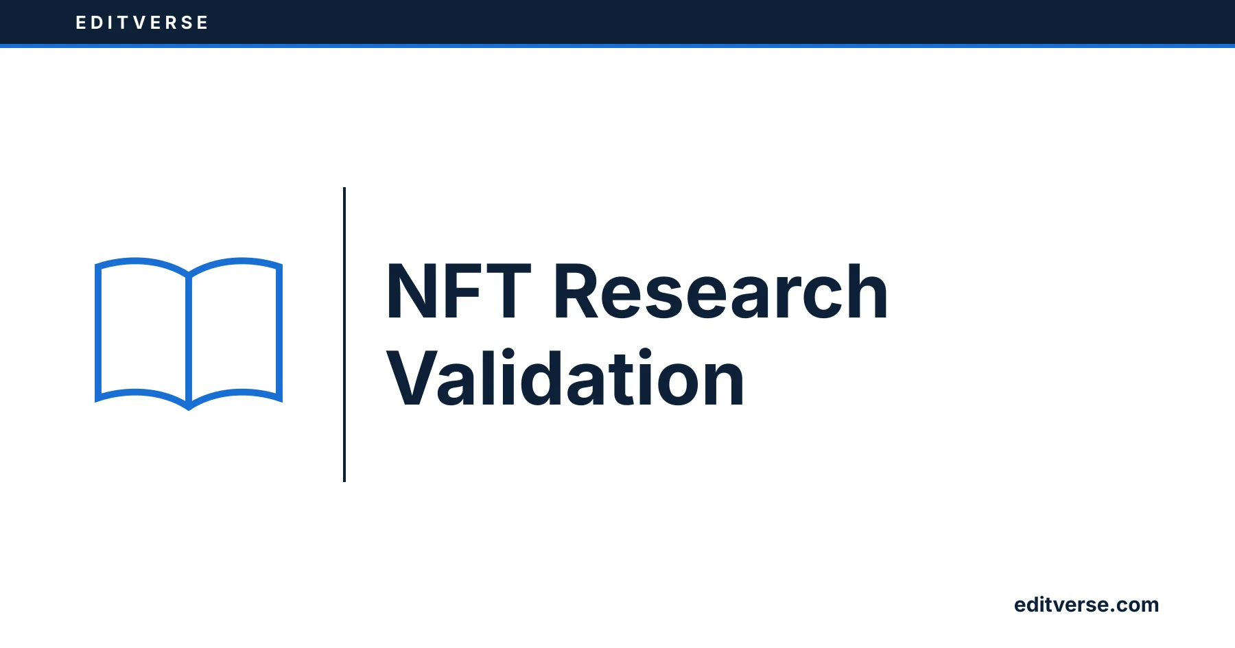 Editverse：NFT 研究验证