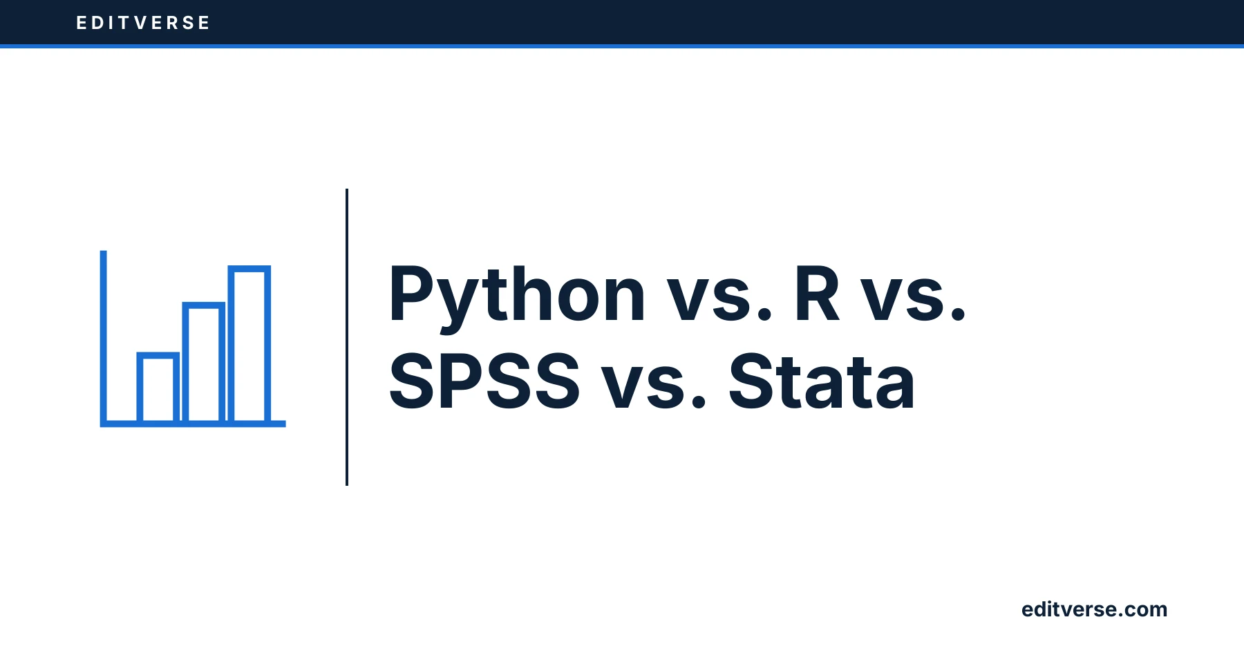 Editverse: Python vs. R vs. SPSS vs. Stata