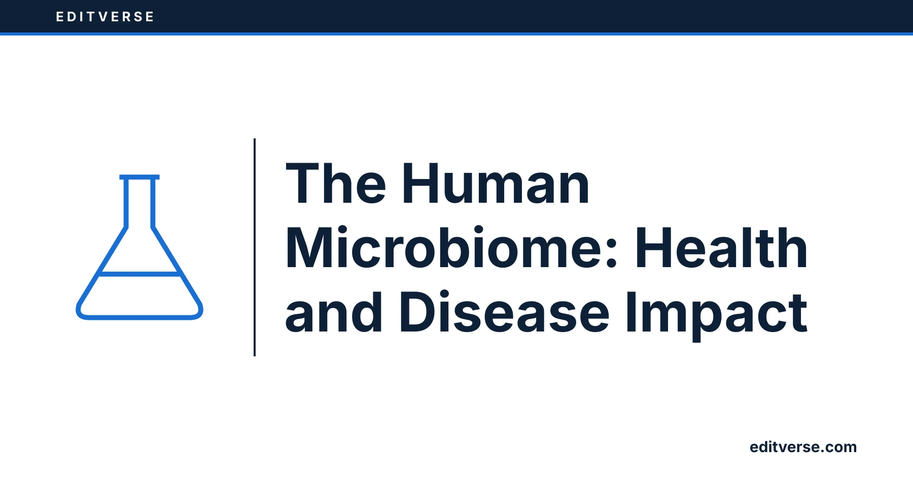 Editverse: The Human Microbiome: Health and Disease Impact