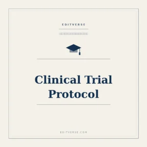 Clinical Trial Protocol — บริการเอกสารทางการแพทย์จาก Editverse