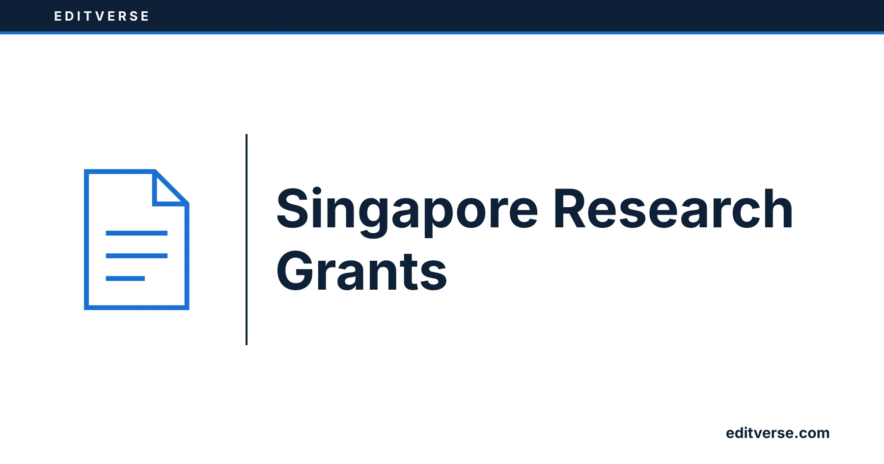 Editverse: Singapore Research Grants