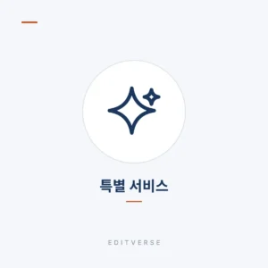특별 서비스 | Editverse